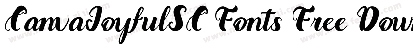 CanvaJoyfulSC Fonts Free Downloads字体转换